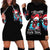 Skull Santa Claus Hoodie Dress It's Beginning To Look A Lot Like Fuck This - Wonder Print Shop