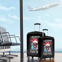 Skull Santa Claus Luggage Cover It's Beginning To Look A Lot Like Fuck This - Wonder Print Shop