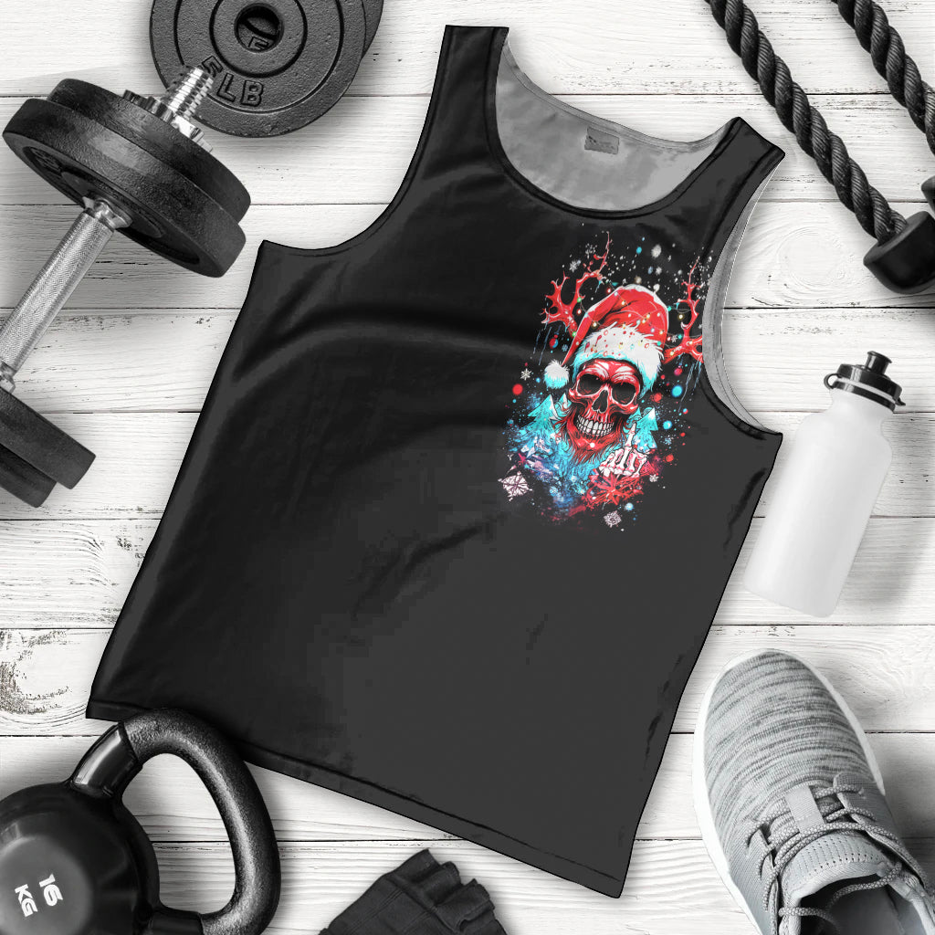 Skull Santa Claus Men Tank Top It's Beginning To Look A Lot Like Fuck This - Wonder Print Shop