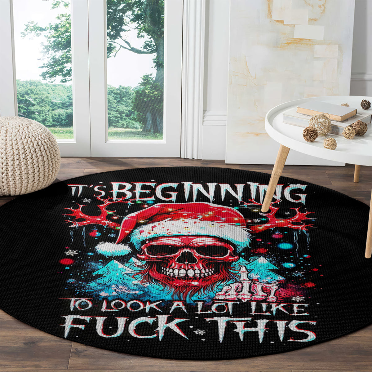 skull-santa-claus-round-carpet-its-beginning-to-look-a-lot-like-fuck-this