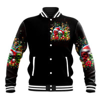 Skull Santa Claus Baseball Jacket It's The Most Time Of The Year - Wonder Print Shop