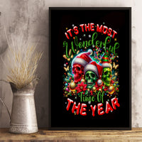 Skull Santa Claus Canvas Wall Art It's The Most Time Of The Year - Wonder Print Shop