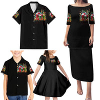 Skull Santa Claus Family Matching Puletasi Dress and Hawaiian Shirt It's The Most Time Of The Year - Wonder Print Shop