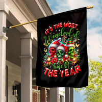 Skull Santa Claus Garden Flag It's The Most Time Of The Year - Wonder Print Shop