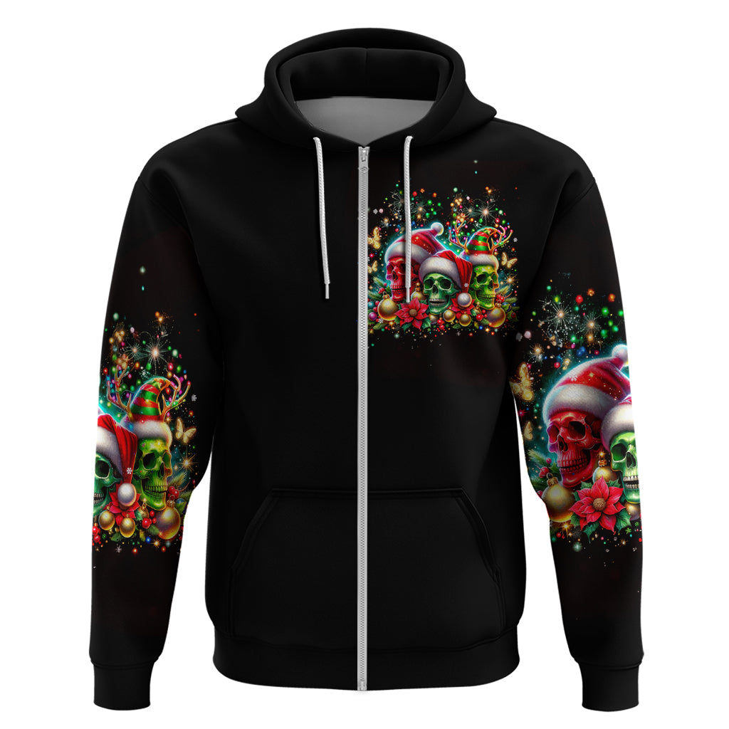 Skull Santa Claus Hoodie It's The Most Time Of The Year - Wonder Print Shop