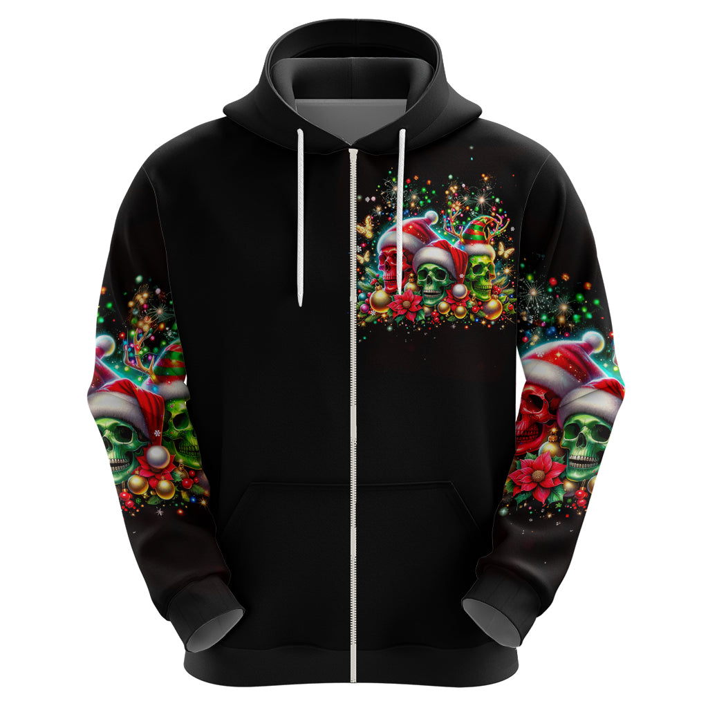 Skull Santa Claus Hoodie It's The Most Time Of The Year - Wonder Print Shop