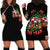 Skull Santa Claus Hoodie Dress It's The Most Time Of The Year - Wonder Print Shop