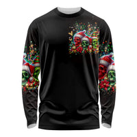 Skull Santa Claus Long Sleeve Shirt It's The Most Time Of The Year - Wonder Print Shop