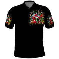 Skull Santa Claus Polo Shirt It's The Most Time Of The Year - Wonder Print Shop