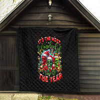 Skull Santa Claus Quilt It's The Most Time Of The Year - Wonder Print Shop