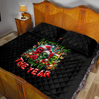 Skull Santa Claus Quilt Bed Set It's The Most Time Of The Year - Wonder Print Shop