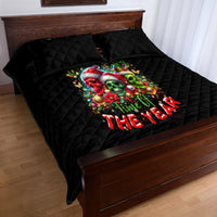Skull Santa Claus Quilt Bed Set It's The Most Time Of The Year - Wonder Print Shop