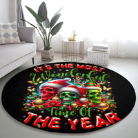 skull-santa-claus-round-carpet-its-the-most-time-of-the-year
