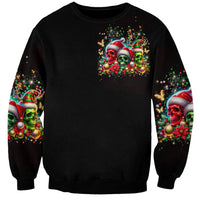 Skull Santa Claus Sweatshirt It's The Most Time Of The Year - Wonder Print Shop