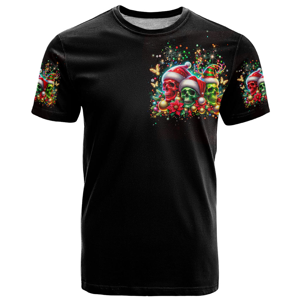 Skull Santa Claus T Shirt It's The Most Time Of The Year - Wonder Print Shop