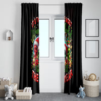 Skull Santa Claus Window Curtain It's The Most Time Of The Year - Wonder Print Shop
