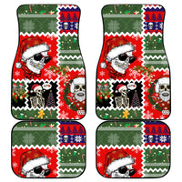 Skeleton Santa Claus Car Mats Moodboard Skull Ugly Christmas - Wonder Print Shop
