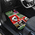Skeleton Santa Claus Car Mats Moodboard Skull Ugly Christmas - Wonder Print Shop