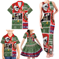 Skeleton Santa Claus Family Matching Tank Maxi Dress and Hawaiian Shirt Moodboard Skull Ugly Christmas - Wonder Print Shop