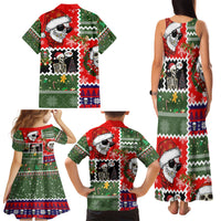 Skeleton Santa Claus Family Matching Tank Maxi Dress and Hawaiian Shirt Moodboard Skull Ugly Christmas - Wonder Print Shop