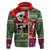 Skeleton Santa Claus Hoodie Moodboard Skull Ugly Christmas - Wonder Print Shop