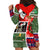 Skeleton Santa Claus Hoodie Dress Moodboard Skull Ugly Christmas - Wonder Print Shop