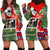 Skeleton Santa Claus Hoodie Dress Moodboard Skull Ugly Christmas - Wonder Print Shop