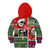 Skeleton Santa Claus Kid Hoodie Moodboard Skull Ugly Christmas - Wonder Print Shop