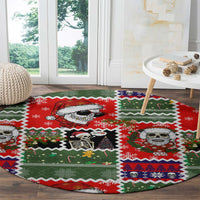 skeleton-santa-claus-round-carpet-moodboard-skull-ugly-christmas