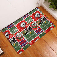 Skeleton Santa Claus Rubber Doormat Moodboard Skull Ugly Christmas - Wonder Print Shop