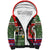 Skeleton Santa Claus Sherpa Hoodie Moodboard Skull Ugly Christmas - Wonder Print Shop
