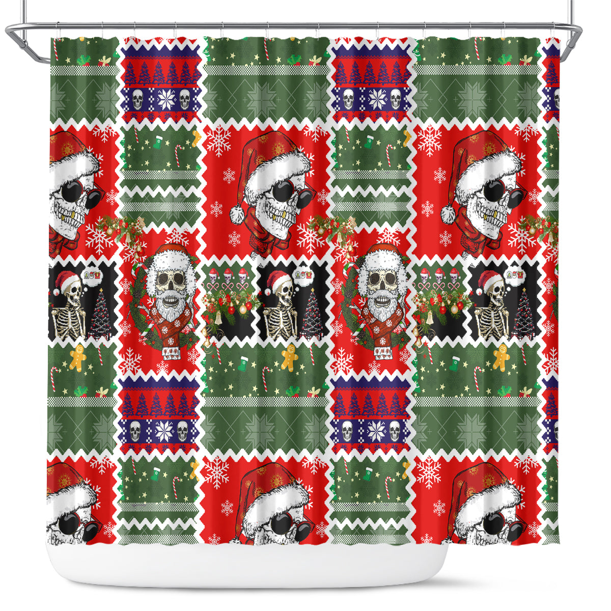 skeleton-santa-claus-shower-curtain-moodboard-skull-ugly-christmas