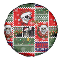 Skeleton Santa Claus Spare Tire Cover Moodboard Skull Ugly Christmas - Wonder Print Shop