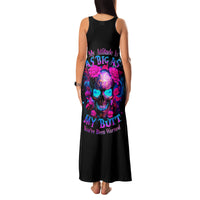 Sugar Skull Family Matching Tank Maxi Dress and Hawaiian Shirt My Attitude Is As Big As My Butt You've Been Warned - Wonder Print Shop