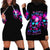 Sugar Skull Hoodie Dress My Attitude Is As Big As My Butt You've Been Warned - Wonder Print Shop