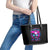 Sugar Skull Leather Tote Bag My Attitude Is As Big As My Butt You've Been Warned - Wonder Print Shop