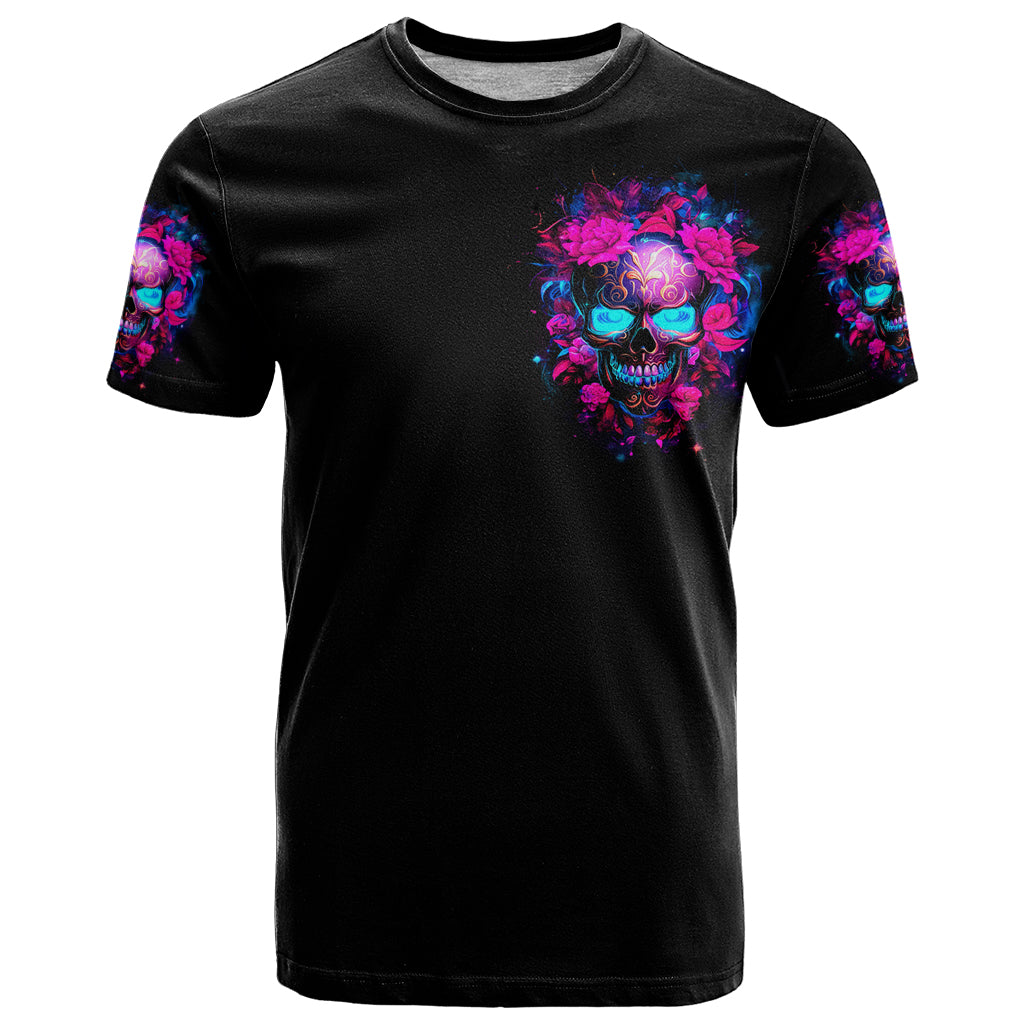 Sugar Skull T Shirt My Attitude Is As Big As My Butt You've Been Warned - Wonder Print Shop