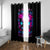 Sugar Skull Window Curtain My Attitude Is As Big As My Butt You've Been Warned - Wonder Print Shop