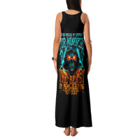 Flame Skull Family Matching Tank Maxi Dress and Hawaiian Shirt Never Mistake My Kindness For Weakness The Beast In Me Is Sleeping Noe Dead - Wonder Print Shop