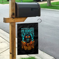 Flame Skull Garden Flag Never Mistake My Kindness For Weakness The Beast In Me Is Sleeping Noe Dead - Wonder Print Shop