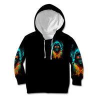 Flame Skull Kid Hoodie Never Mistake My Kindness For Weakness The Beast In Me Is Sleeping Noe Dead - Wonder Print Shop