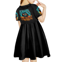 Flame Skull Kid Short Sleeve Dress Never Mistake My Kindness For Weakness The Beast In Me Is Sleeping Noe Dead - Wonder Print Shop