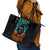 Flame Skull Leather Tote Bag Never Mistake My Kindness For Weakness The Beast In Me Is Sleeping Noe Dead - Wonder Print Shop