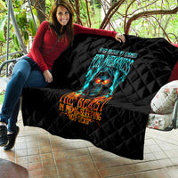 Flame Skull Quilt Never Mistake My Kindness For Weakness The Beast In Me Is Sleeping Noe Dead - Wonder Print Shop