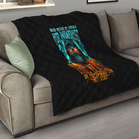 Flame Skull Quilt Never Mistake My Kindness For Weakness The Beast In Me Is Sleeping Noe Dead - Wonder Print Shop