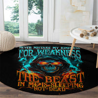 flame-skull-round-carpet-never-mistake-my-kindness-for-weakness-the-beast-in-me-is-sleeping-noe-dead