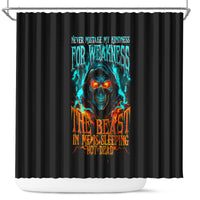 flame-skull-shower-curtain-never-mistake-my-kindness-for-weakness-the-beast-in-me-is-sleeping-noe-dead