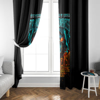 Flame Skull Window Curtain Never Mistake My Kindness For Weakness The Beast In Me Is Sleeping Noe Dead - Wonder Print Shop