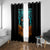 Flame Skull Window Curtain Never Mistake My Kindness For Weakness The Beast In Me Is Sleeping Noe Dead - Wonder Print Shop
