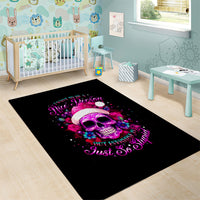 Sugar Skull Santa Area Rug I Wan't To Be A Nice Person But Everyone Is Just So Stupid - Wonder Print Shop